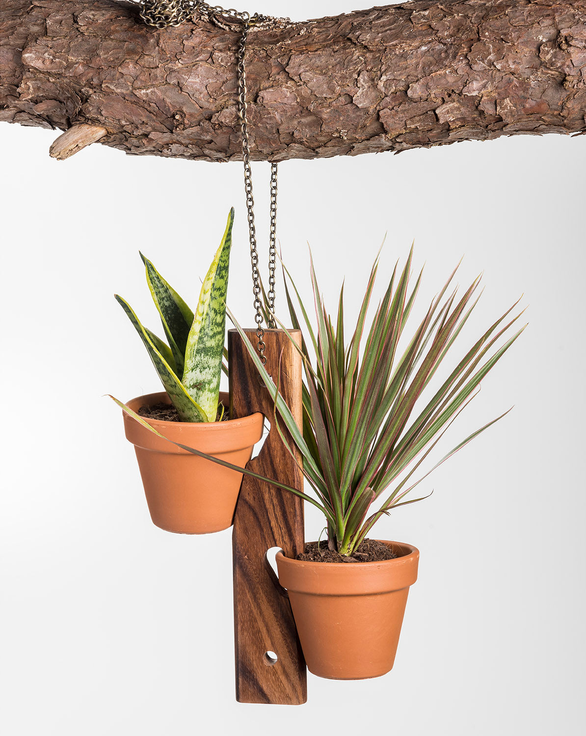 2 Pot Hanging/ Standing Plant Holder
